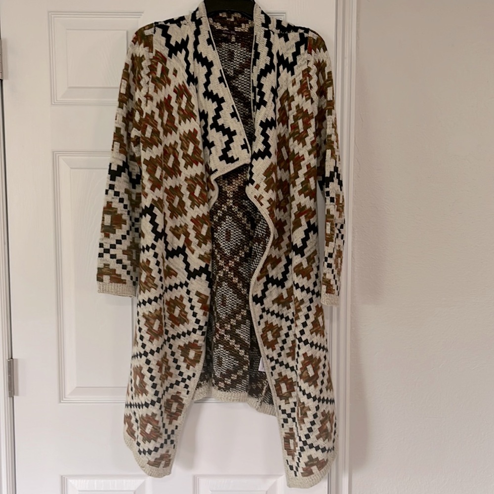 Olivia sky, southwestern wrap sweater